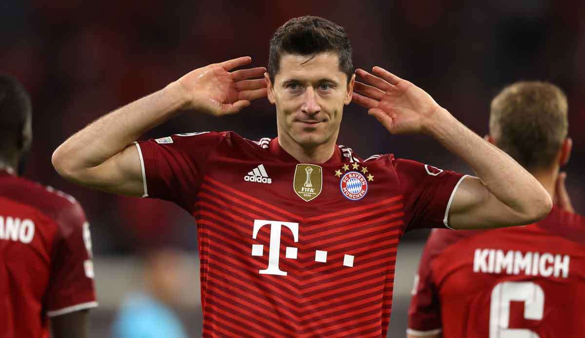 Robert Lewandowski beim Torjubel.