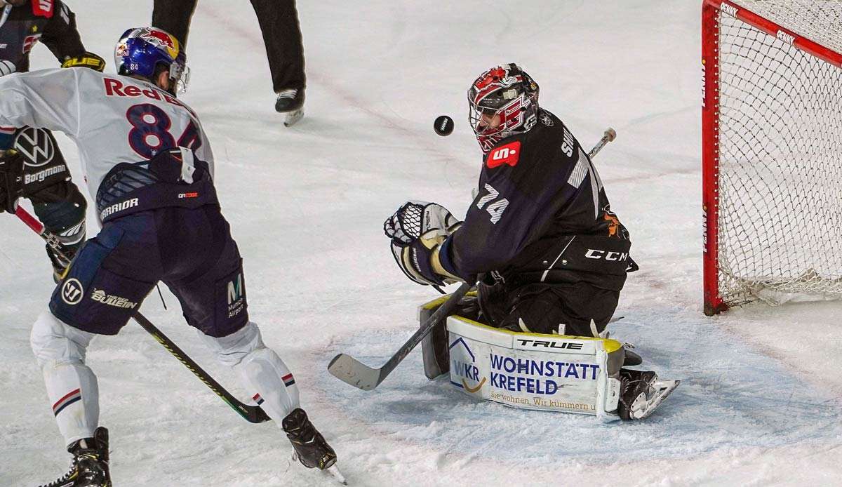 Red Bull München hat in der DEL nach der Niederlage gegen Vizemeister Grizzlys Wolfsburg wieder einen Erfolg eingefahren.