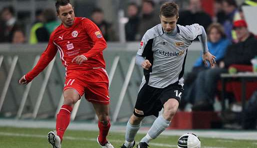 Sebastian Heidinger (l.) kam 2007 vom SC Pfullendorf zur Fortuna