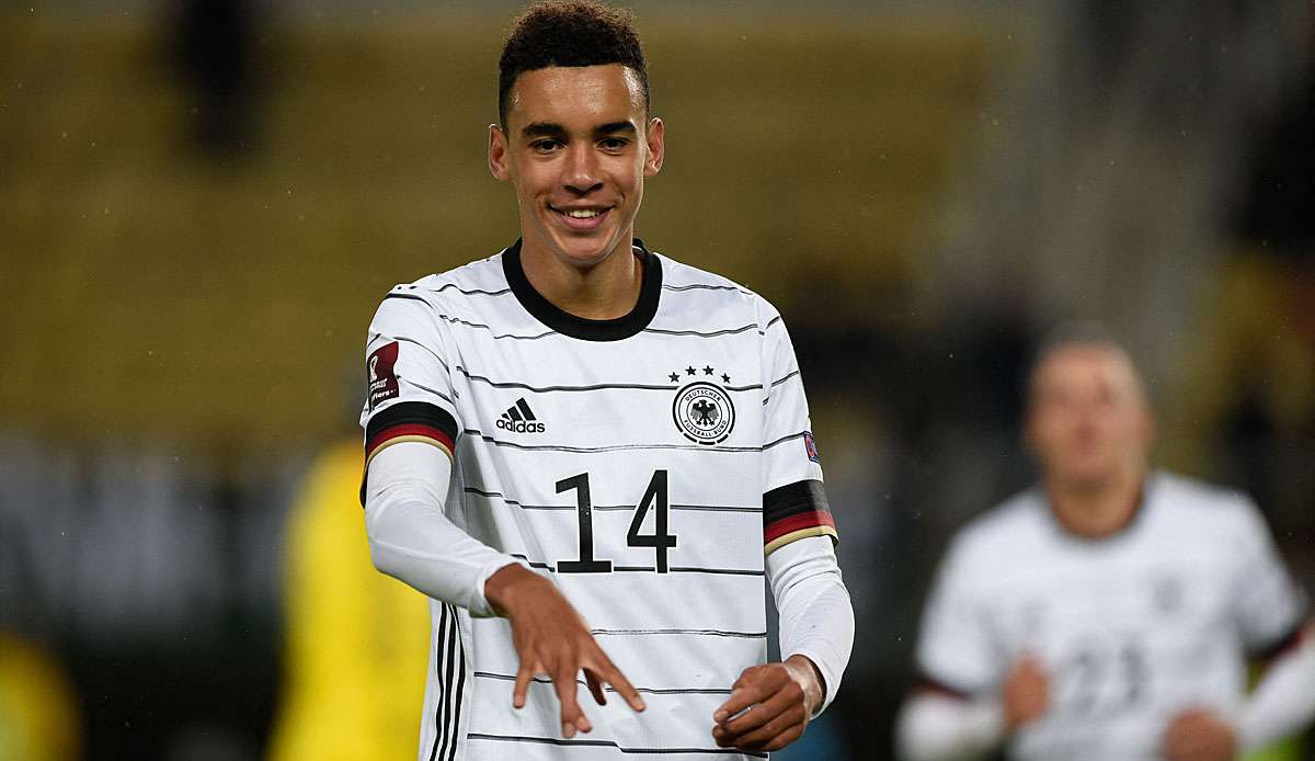 Jungstar Jamal Musiala ist nach seinem Premierentreffer im Nationaltrikot der zweitjüngste Torschütze in der Länderspiel-Geschichte des DFB.
