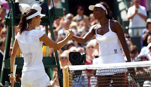 Zwetana Pironkowa (l.) ließ Venus Williams keine Chance