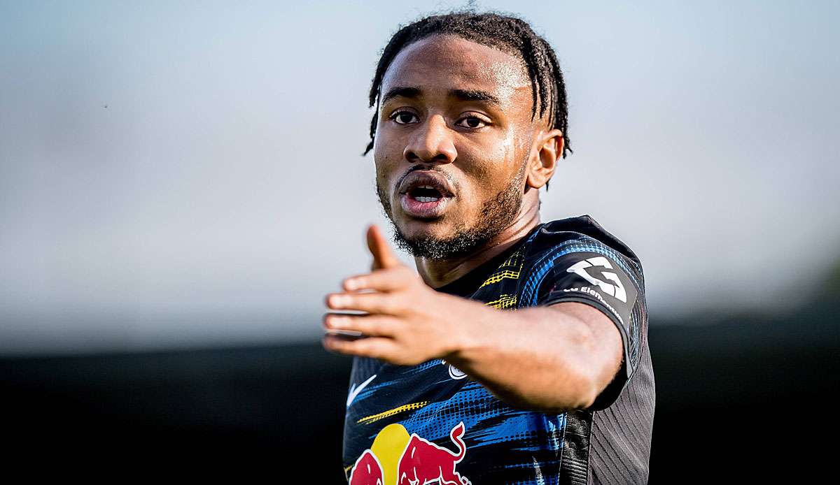 Christopher Nkunku hat am Mittwoch-Nachmittag das Training bei RB Leipzig abgebrochen.