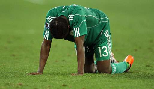 Für die Nigerianer war schon nach der Gruppenphase die WM 2010 vorbei