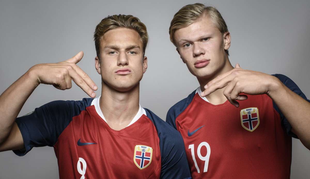 Ziemlich gute Freunde: Erik Botheim (l.) und Erling Haaland.