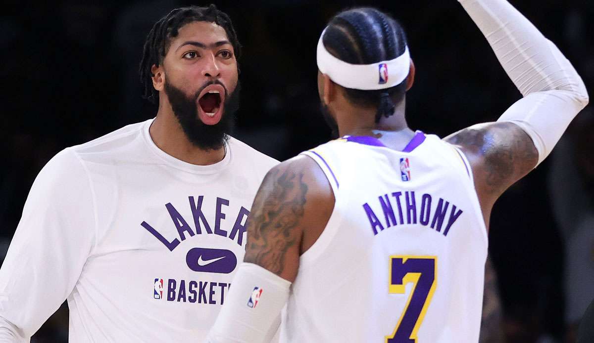Carmelo Anthony war mit 28 Punkten der Topscorer der Lakers.