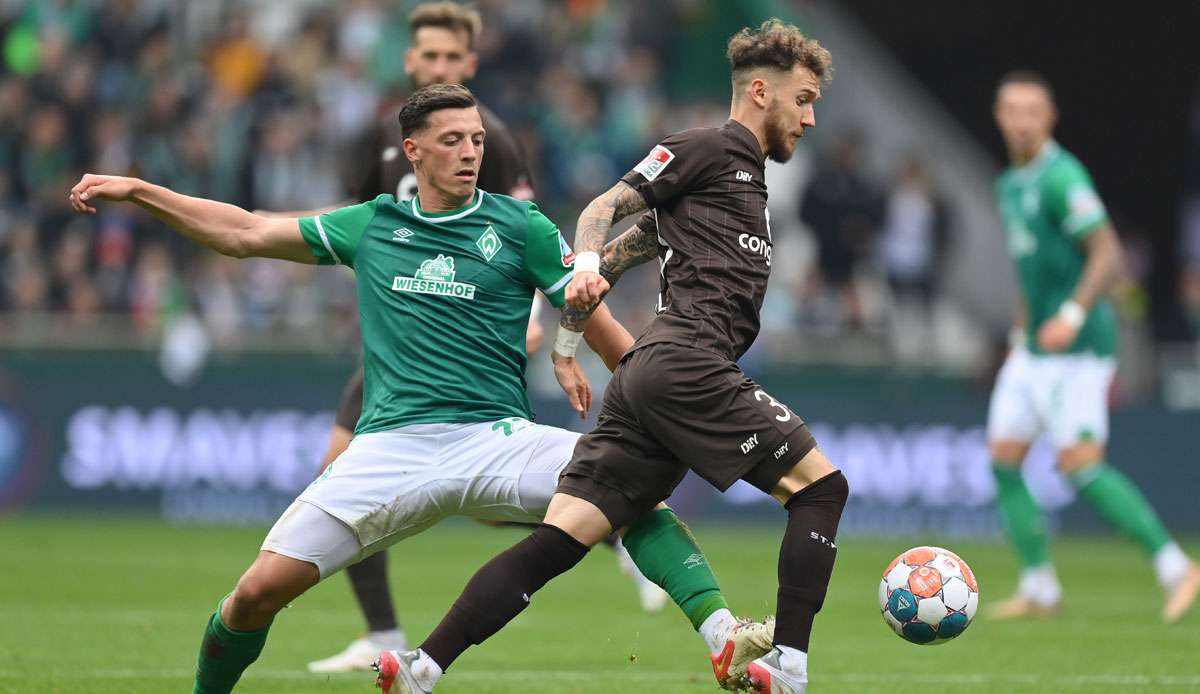 Der  FC St. Pauli und Werder Bremen trennen sich Unentschieden.