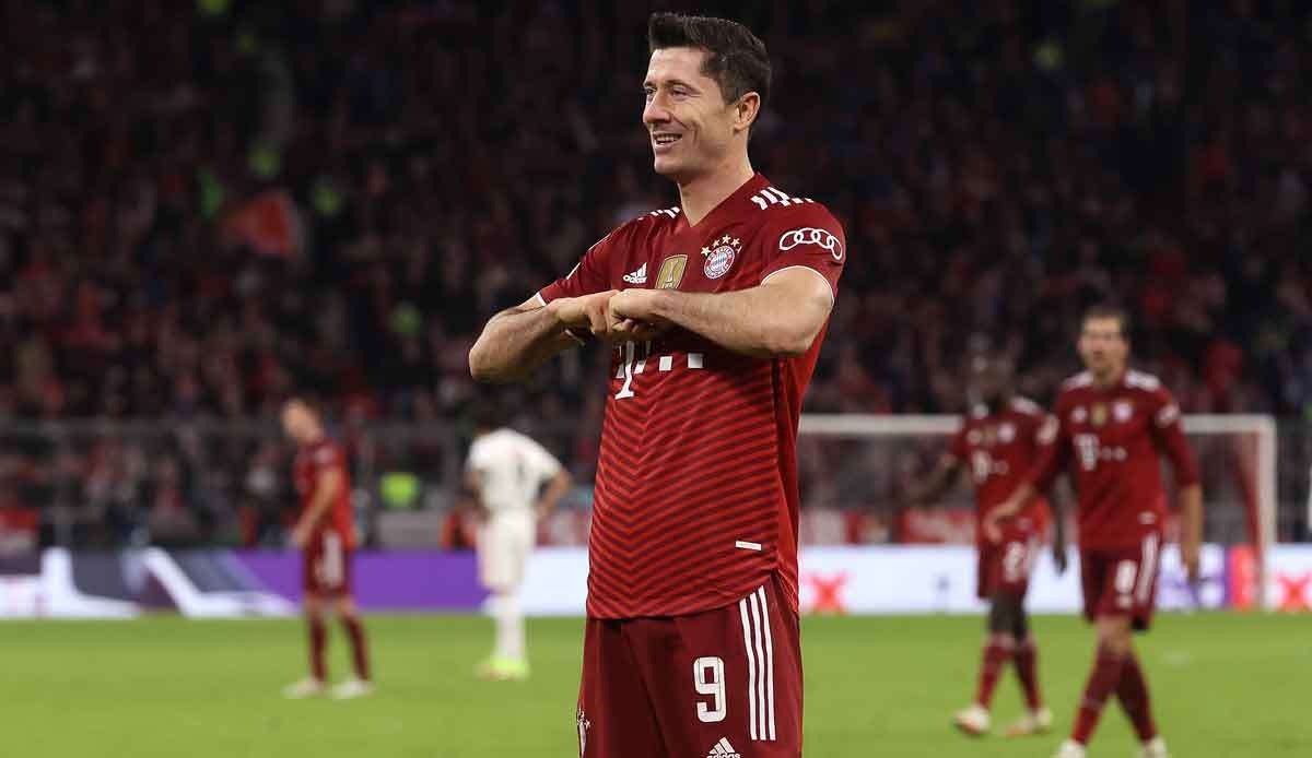 Robert Lewandowski erzielte gegen Benfica Lissabon einen Dreierpack.