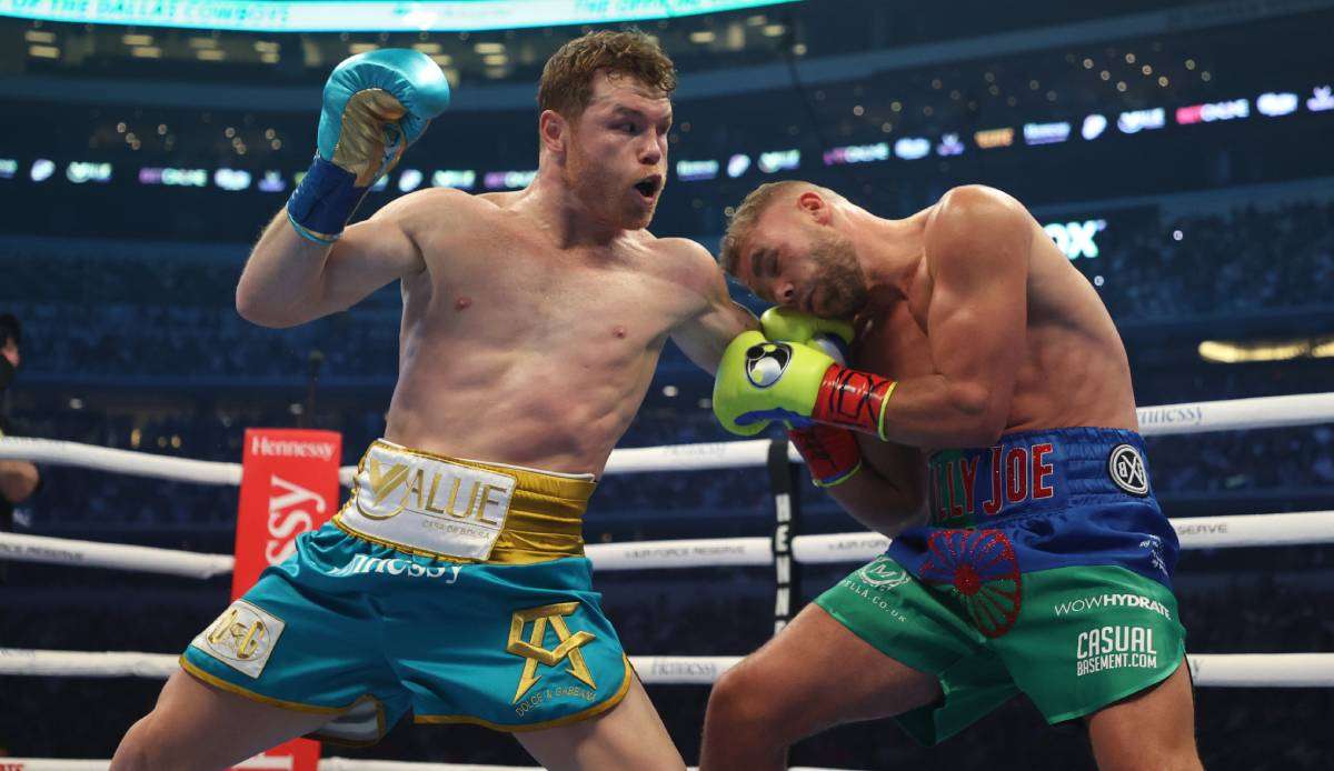 Seinen letzten Fight gewann Canelo Alvarez souverän nach acht Runden durch Aufgabe gegen Billy Joe Saunders.