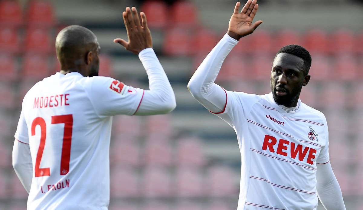 Die Torserie von Anthony Modeste beim 1. FC Köln hat sich fortgesetzt.