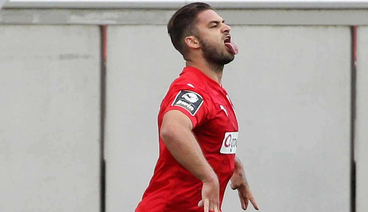 Dominic Baumann traf beim Zwickauer Sieg gegen Havelse.