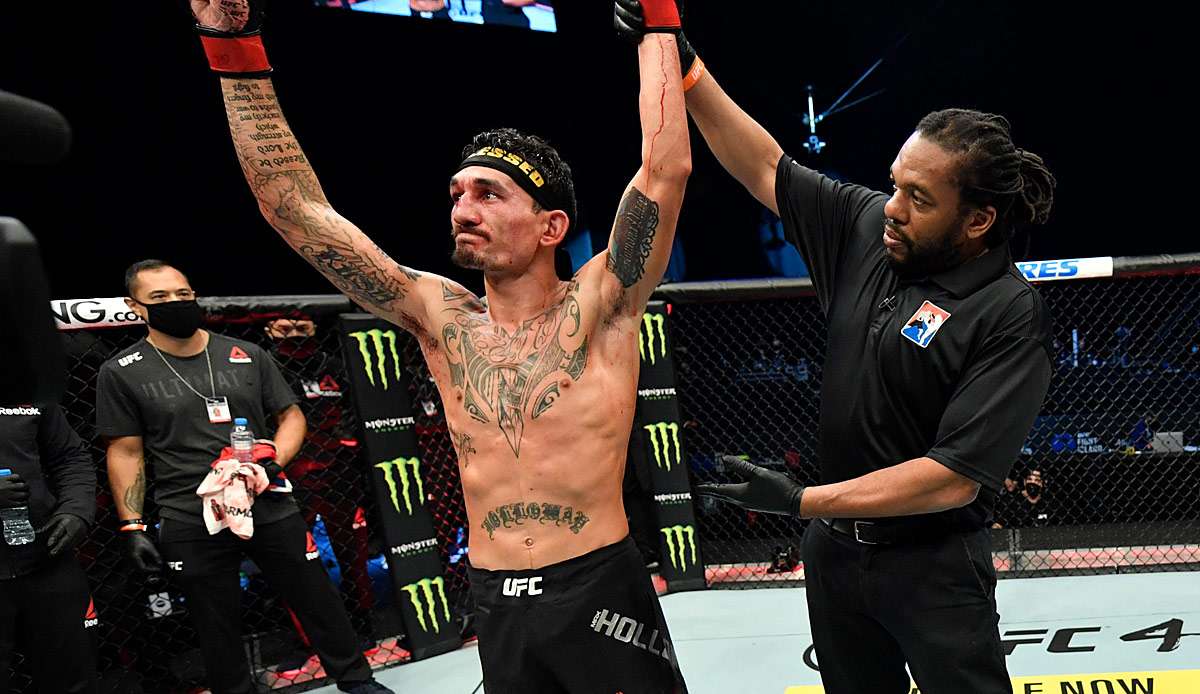 Max Holloway gewann bei der UFC Fight Night gegen Yair Rodriguez nach einer einstimmigen Entscheidung der Punktrichter.