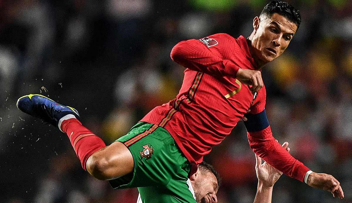 Cristiano Ronaldo kämpfte mit Portugal gegen Serbien um ein WM-Ticket.