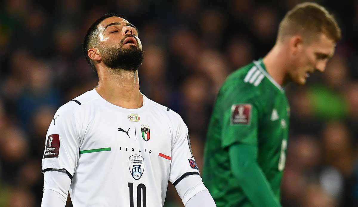 Lorenzo Insigne verpasste mit Italien die direkte Quali für die WM.