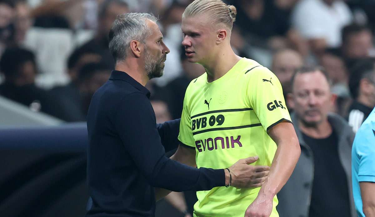 Erling Haaland (r.) fehlte Coach Marco Rose in dieser Saison bislang in acht von 18 Pflichtspielen.