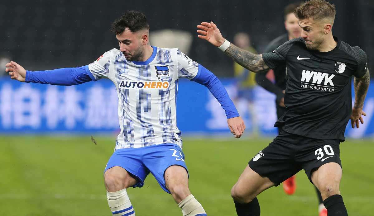 Marco Richter (l.) traf gegen seinen Ex-Klub FC Augsburg.