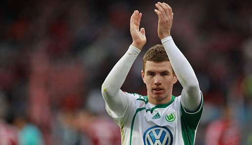 Edin Dzeko erzielte in der Bundesliga bislang insgesamt 56 Treffer in 94 Spielen