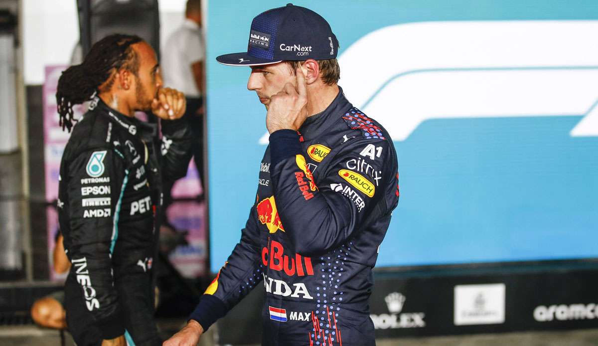 Max Verstappen und Lewis Hamilton kämpfen um den WM-Titel.