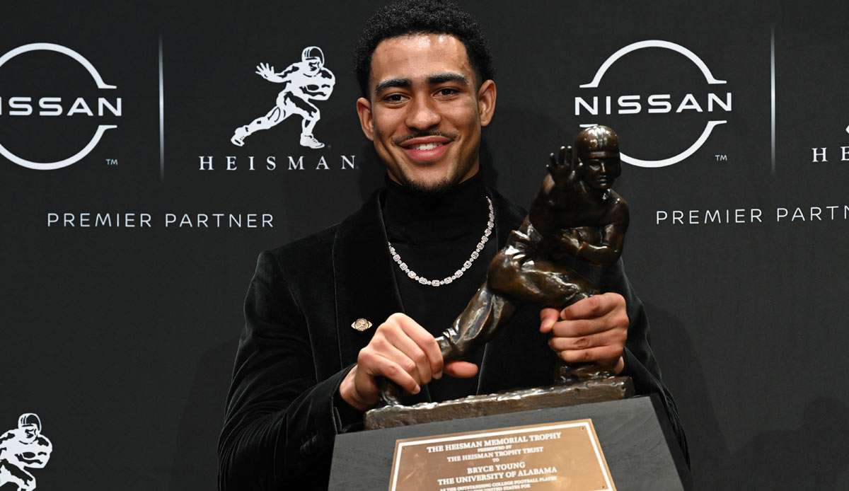 Bryce Young hat die Heisman Trophy gewonnen.