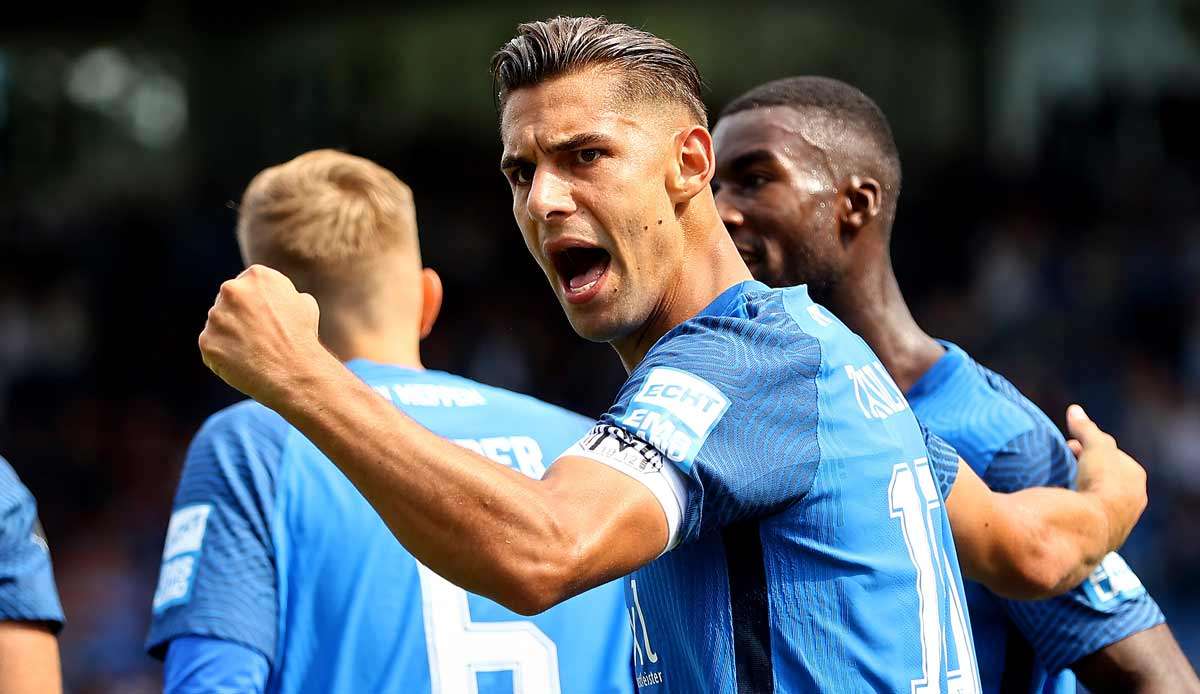 Luka Tankulic ebnete dem SV Meppen mit einem Doppelpack den Weg zum Sieg.