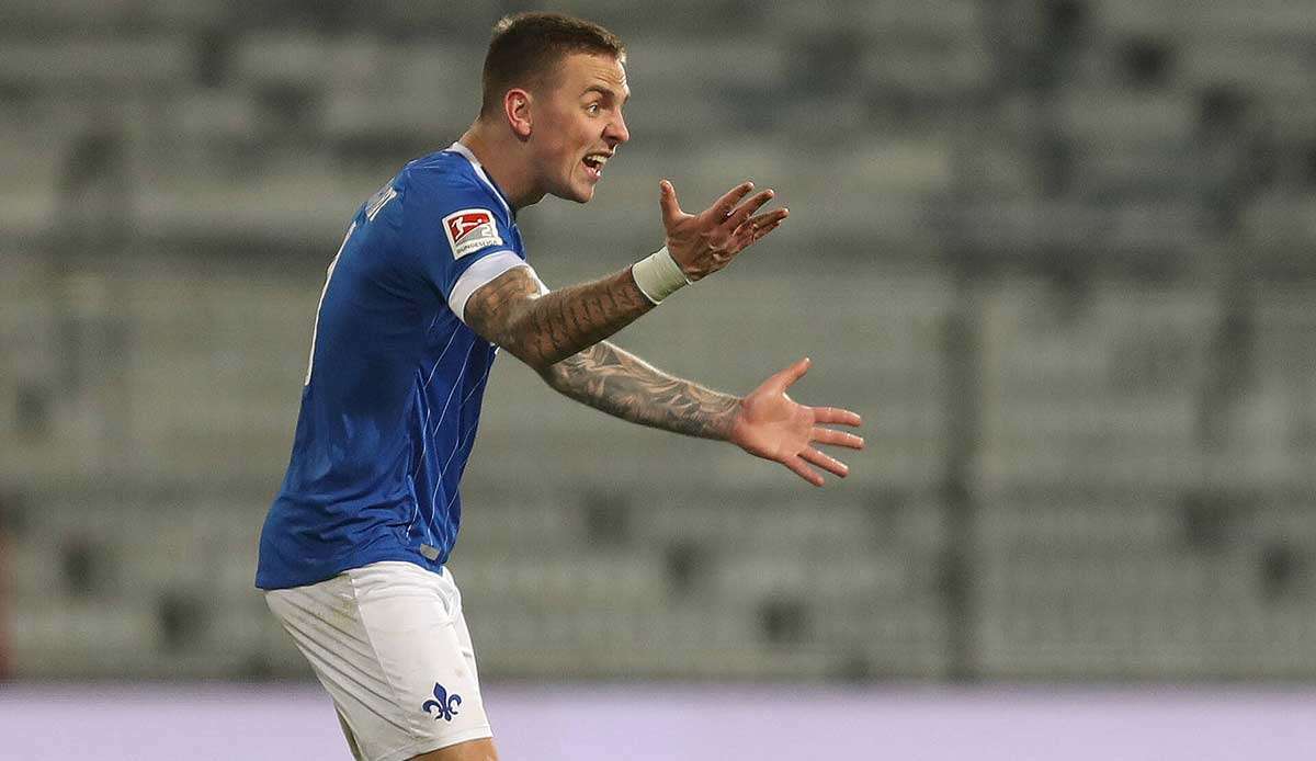 Phillip Tietz verpasste mit Darmstadt den Sprung an die Tabellenspitze.