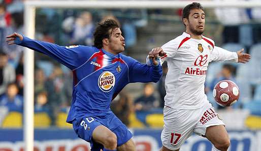 Pedro Leon (l.) kam 2009 von Real Valladolid nach Getafe