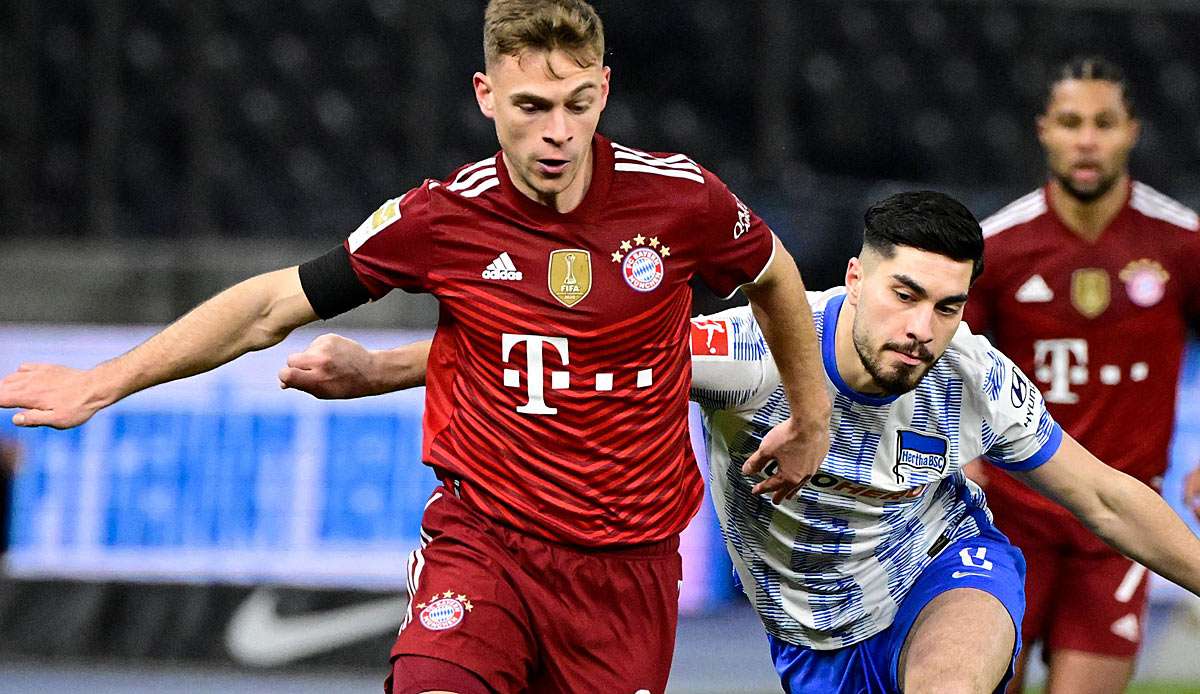Joshua Kimmich trat in Berlin sehr dominant auf, das muss hier Herthas Suat Serdar erfahren.