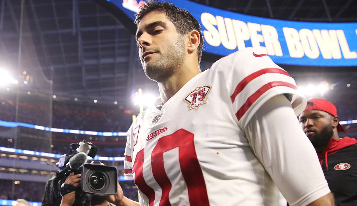 Jimmy Garoppolo ist mit den San Francisco 49ers aus den Playoffs ausgeschieden.