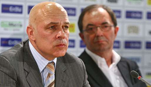 Erwin Staudt (r.) ist seit 2003 Präsident beim VfB Stuttgart