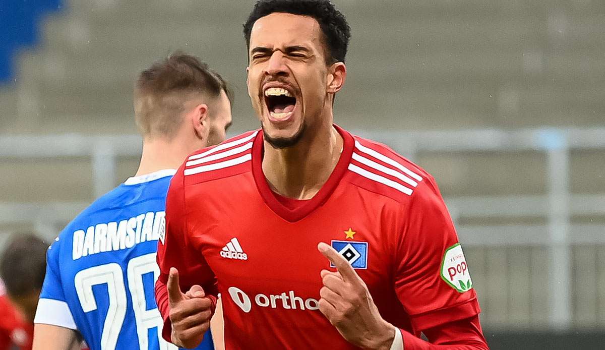 Robert Glatzel schoss den HSV im Alleingang in Darmstadt mit 3:0 in Führung.
