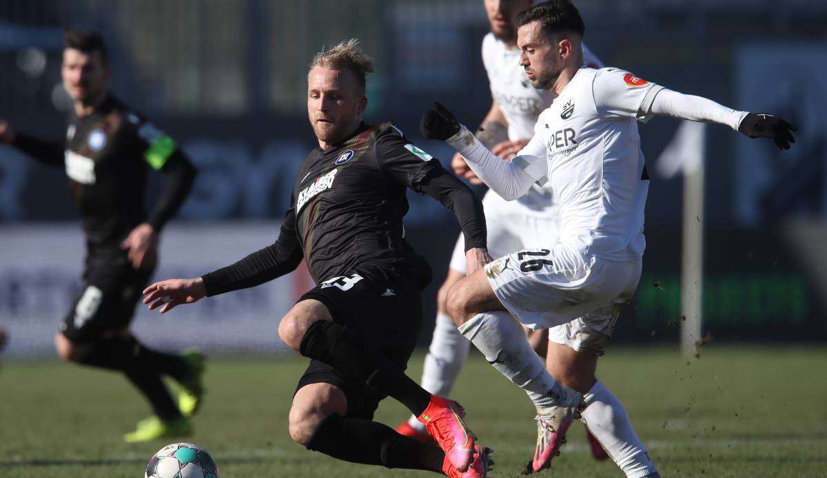 Philipp Hofmann trifft mit dem KSC in der 2.Bundesliga auf den SV Sandhausen.