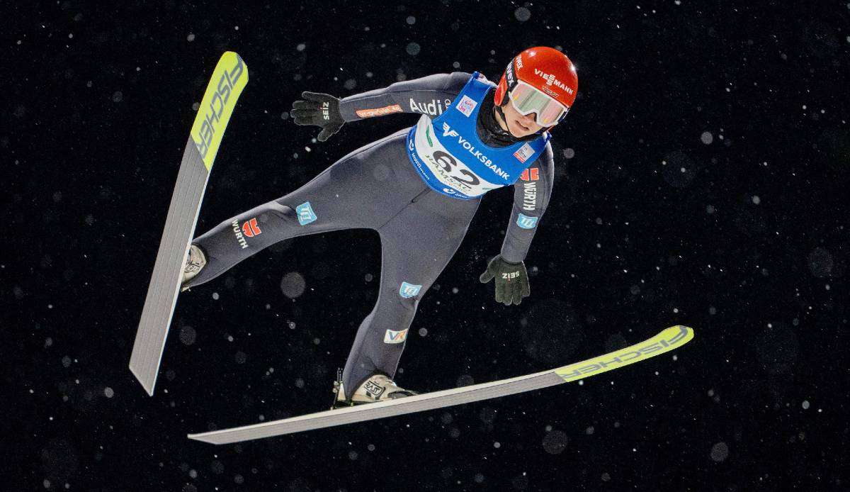 Katharina Althaus wurde im Mixed-Wettbewerb disqualifiziert.