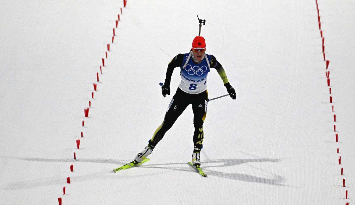 Nach ihrem Sieg im Einzel ist Biathletin Denise Herrmann auch am Freitag im Sprint eine der Favoritinnen.