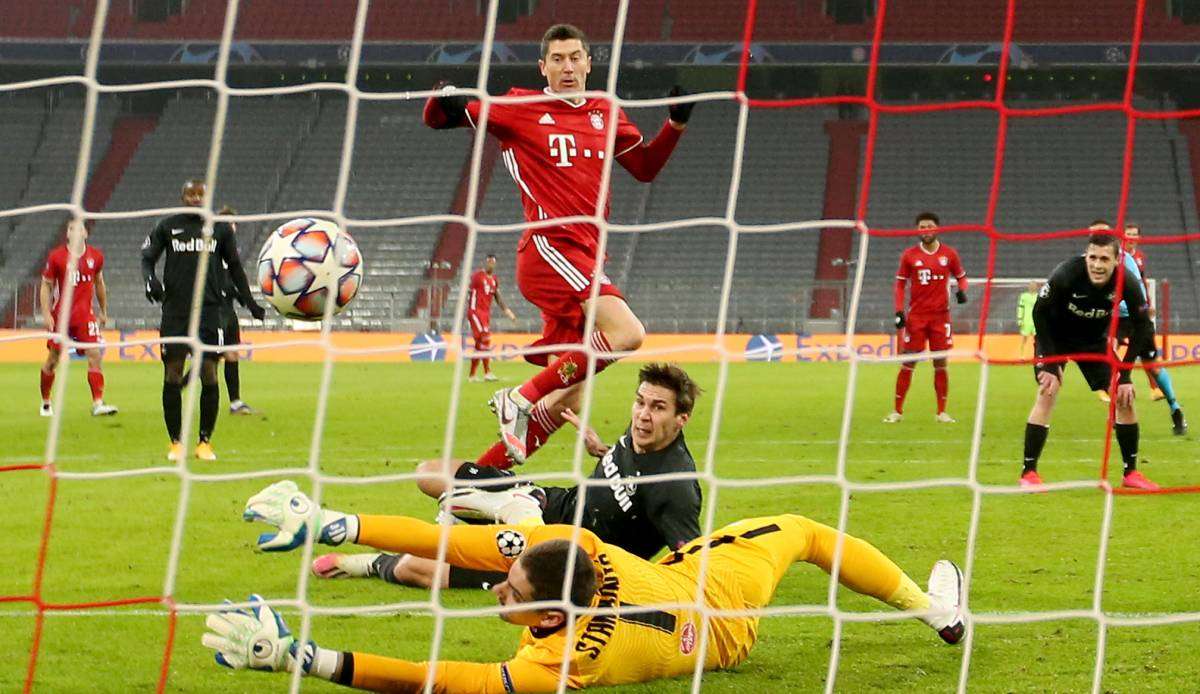 Robert Lewandowski trifft mit dem FC Bayern München in der Champions League auf RB Salzburg.