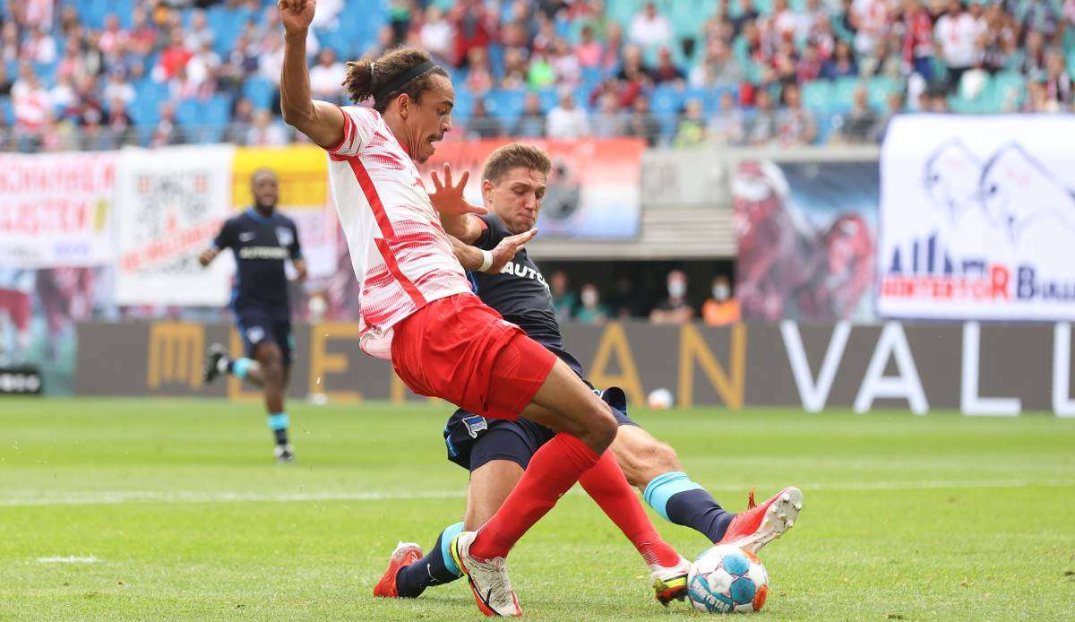 Yussuf Poulsen trifft mit RB Leipzig in der Bundesliga auf Hertha BSC.