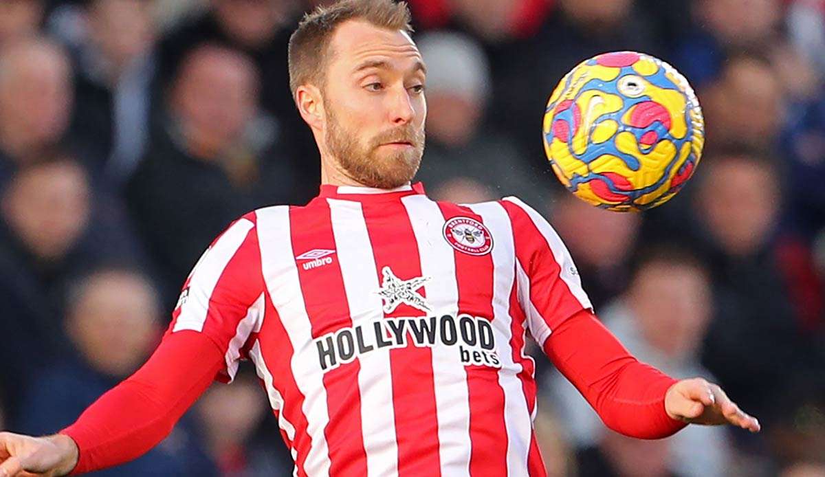 Christian Eriksen wurde beim FC Brentford eingewechselt.