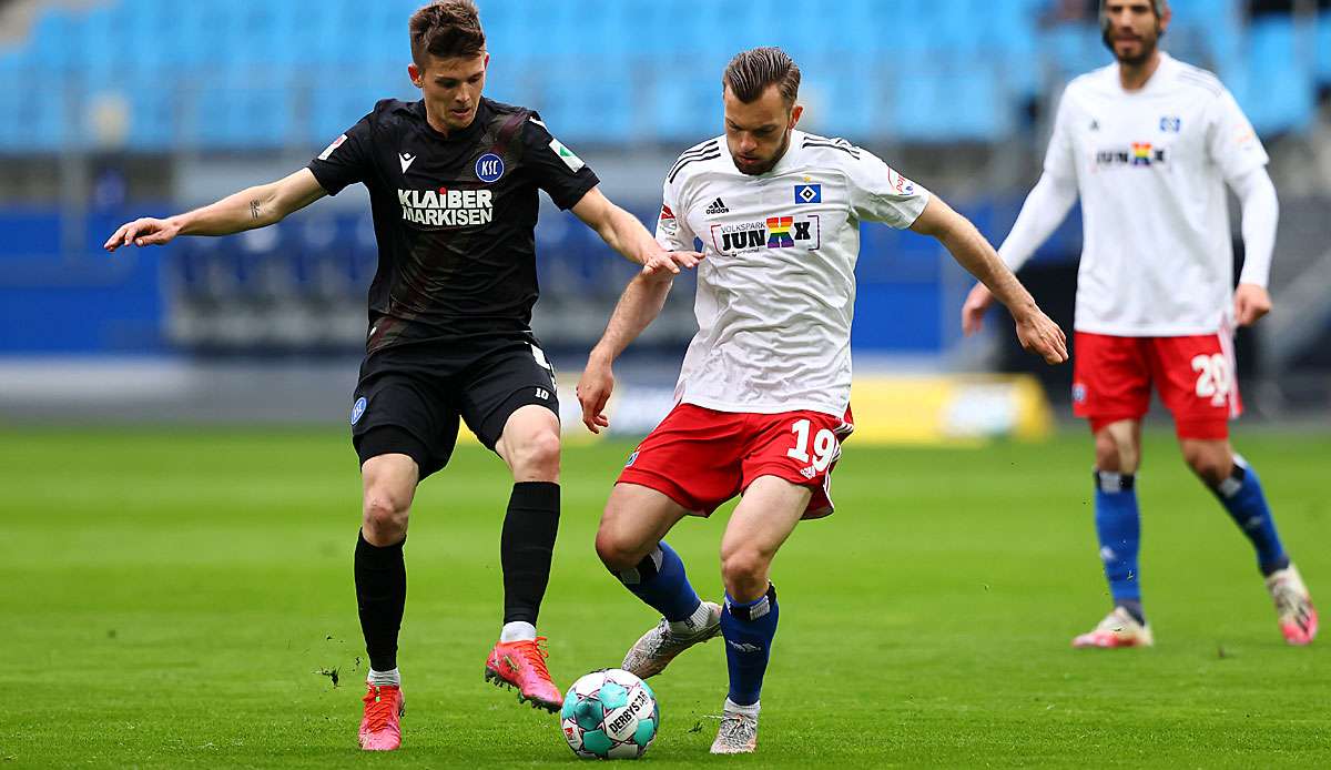 In den letzten beiden Ligaspielen trennten sich der HSV und der KSC mit 1:1.