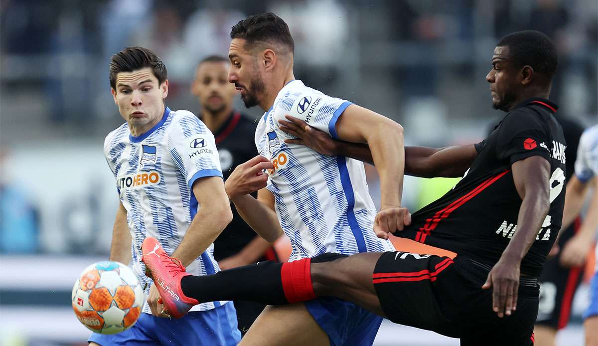 In der Hinrunde gewann Hertha in Frankfurt 2:1.