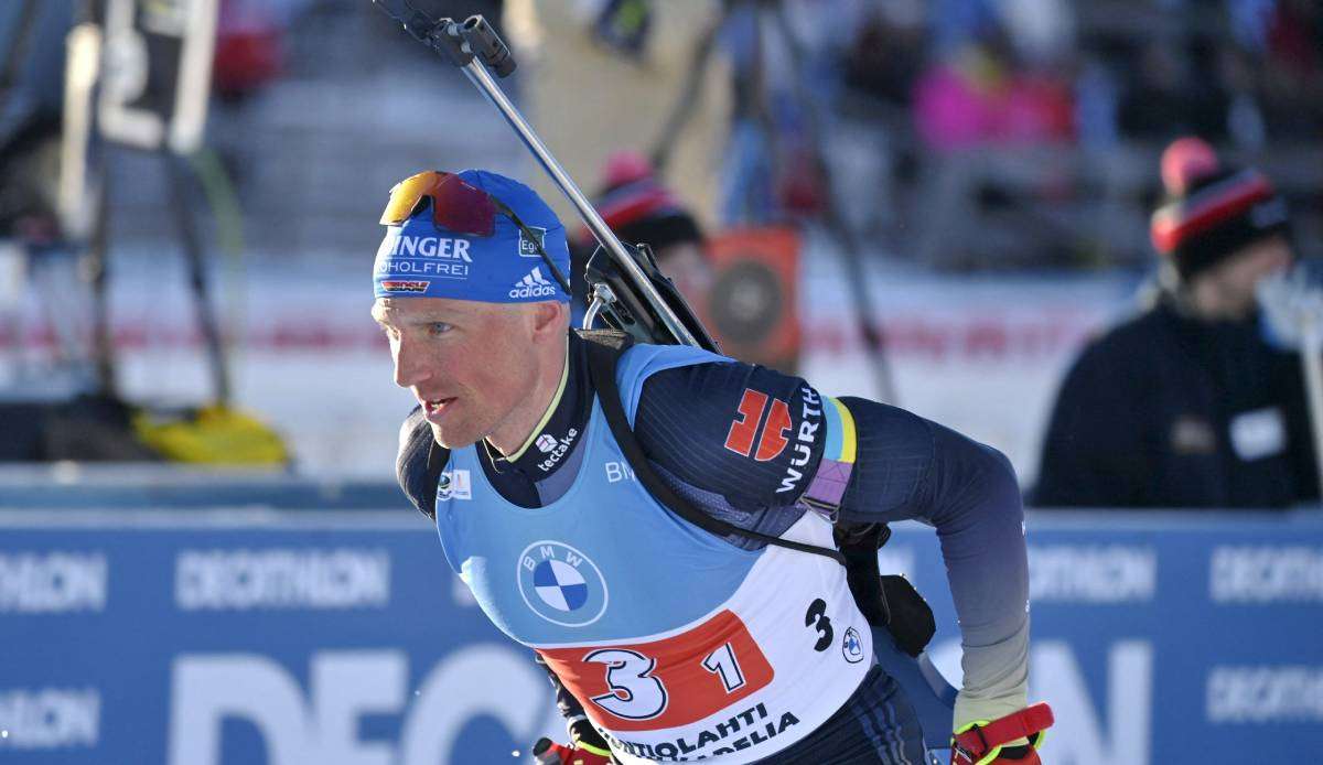 Erik Lesser verbesserte sich in der Verfolgung von Kontiolahti auf Platz zwei.