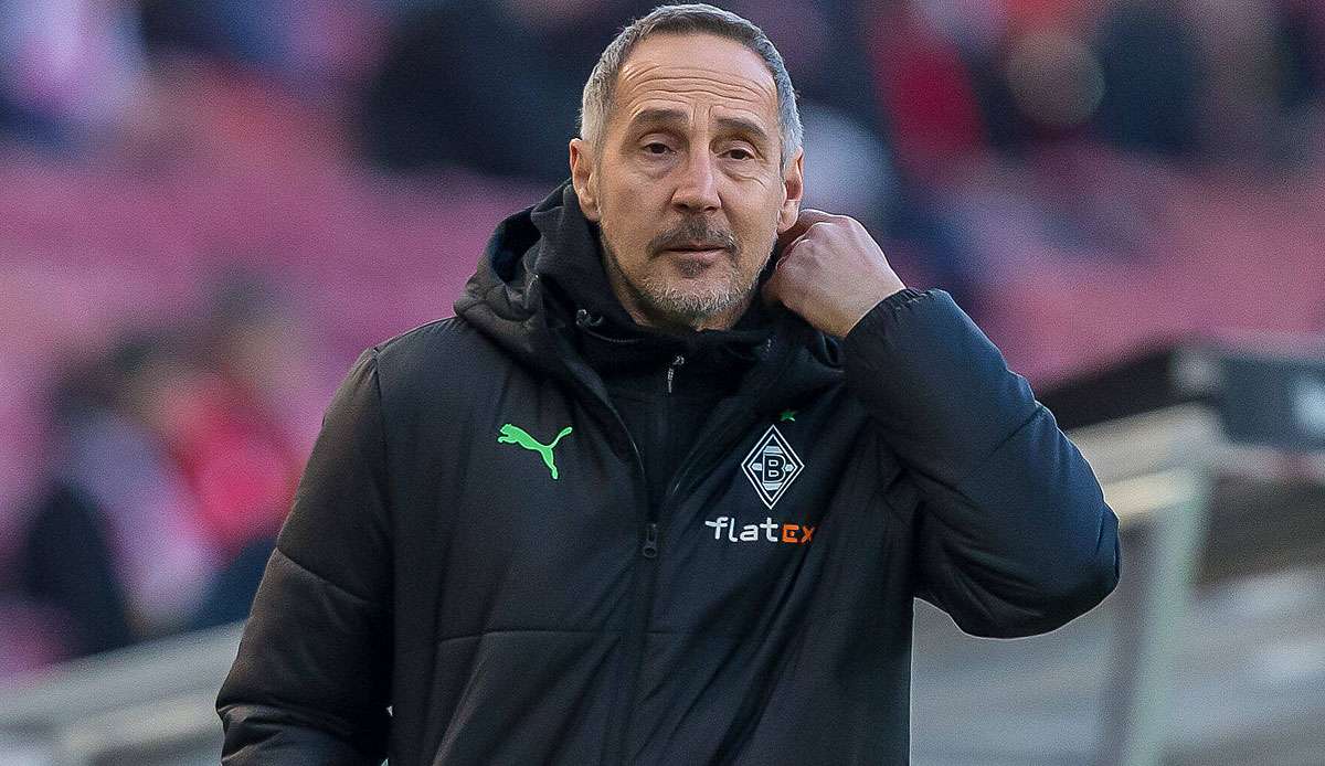 Adi Hütter steht in Gladbach unter Druck.