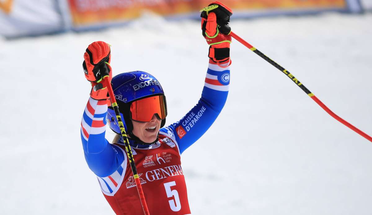 Für die Französin Tessa Worley war der vierte Platz heute genug, um die Disziplinenwertung Riesenslalom zu gewinnen.