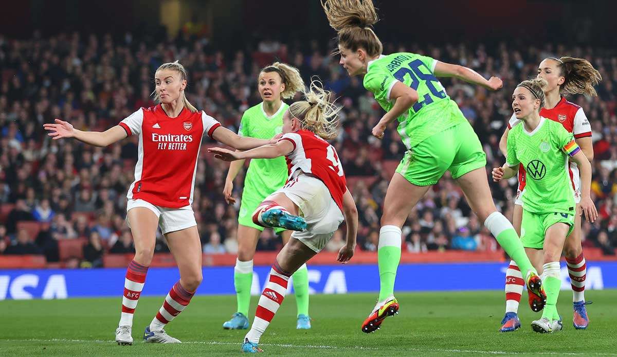 Der VfL Wolfsburg trifft im CL-Halbfinale der Frauen auf den FC Arsenal.