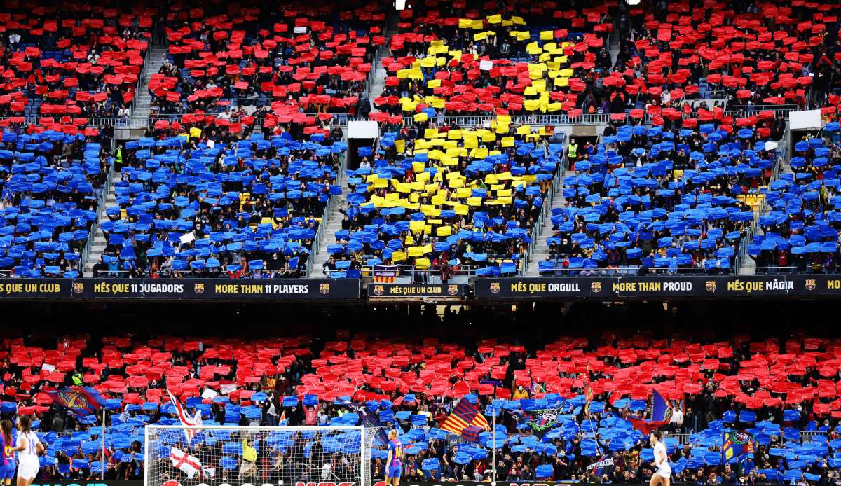 Schon gegen Real Madrid kamen viele Menschen ins Camp Nou.