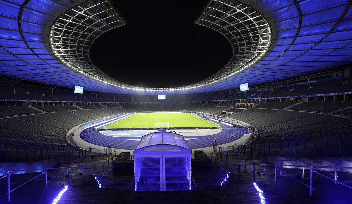 Die Hertha trägt ihre Heimspiele im Berliner Olympiastadion aus.