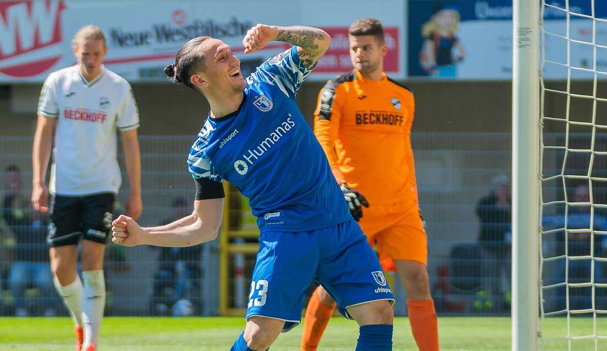 Auch Baris Atik traf beim 5:4-Sieg des 1. FC Magdeburg gegen den SC Verl.