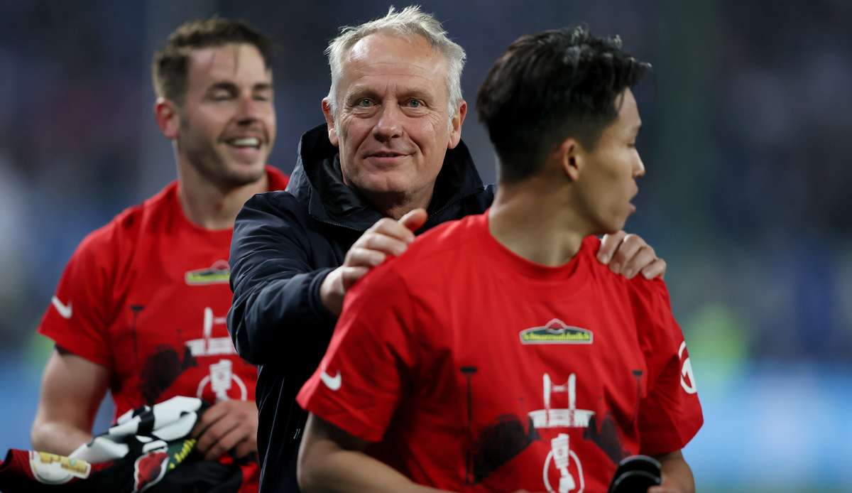 Christian Streich steht mit dem SC Freiburg im DFB-Pokalfinale.