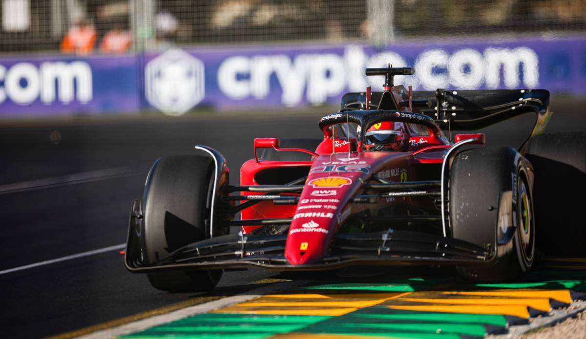 Charles Leclerc auf der Strecke beim Großen Preis von Australien.