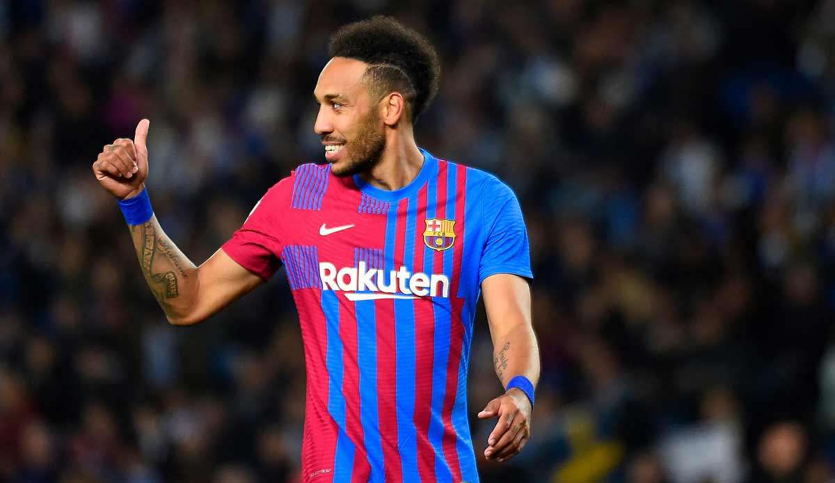 Pierre-Emerick Aubameyang traf für den FC Barcelona in San Sebastian.