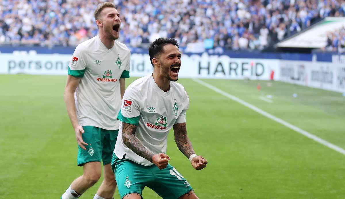 Werder Bremen ballerte sich auf Schalke an die Spitze der 2. Bundesliga.