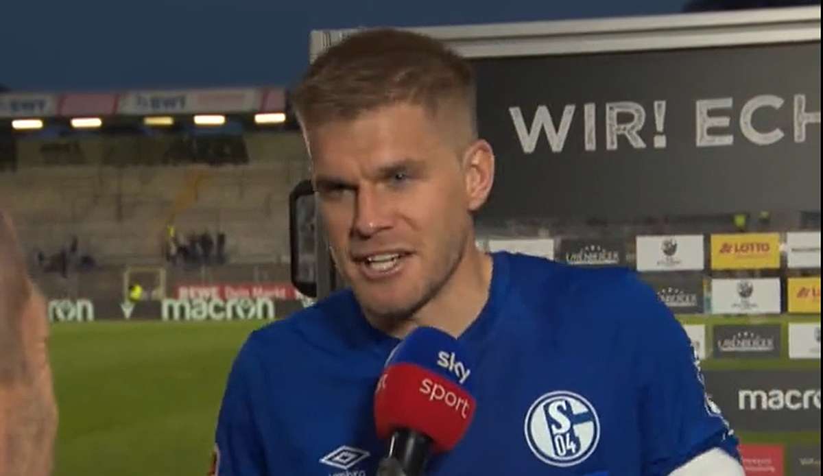 Simon Terodde traf beim 2.1-Sieg von Schalke gegen Sandhausen doppelt.