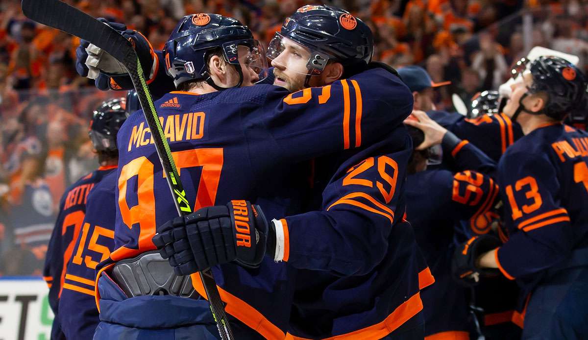 Leon Draisaitl steht mit den Edmonton Oilers in den Western Conference Semi Finals.